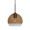 Besa Lighting Ally 8 Cord Pendant, Amber/Clear, Bronze Finish, 1x60W Incandescent 1JT-ALLY8AM-BR - alternate 1